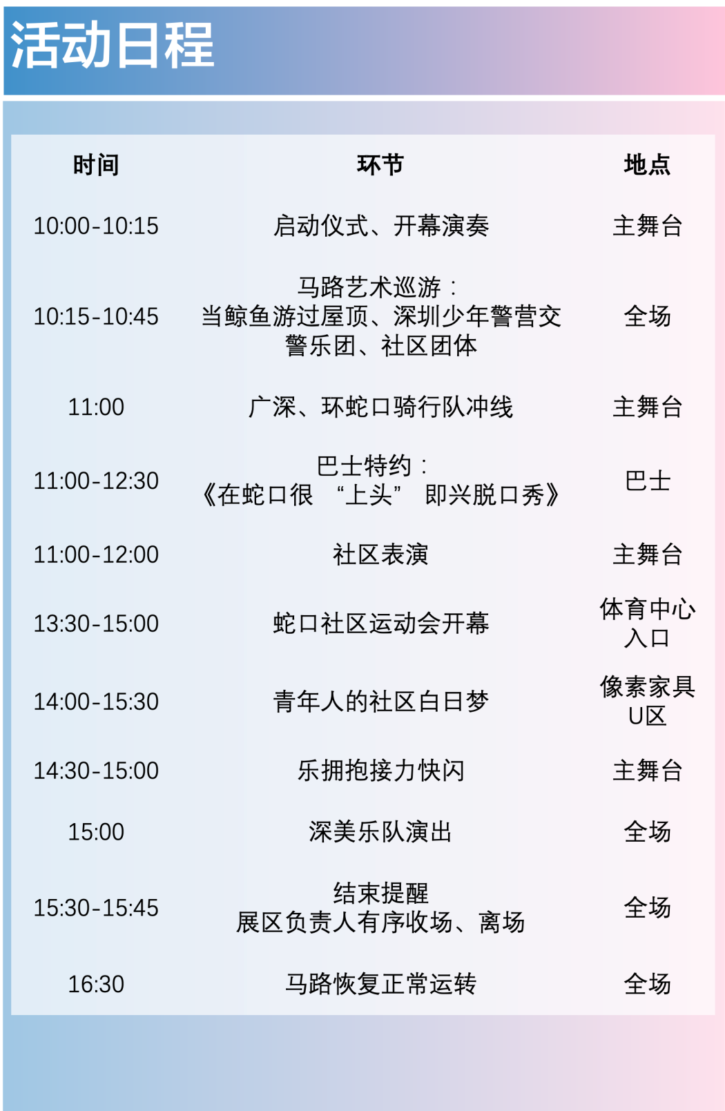 11.29马路上开派对，只在蛇口发生