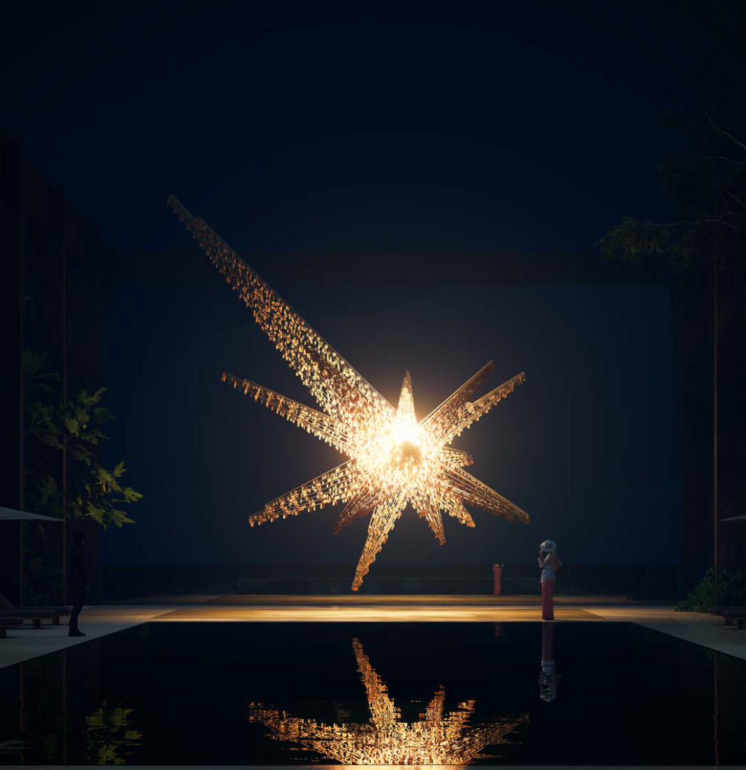 马岩松为阳朔糖舍所作装置&ldquo;超级星&rdquo;现已揭幕