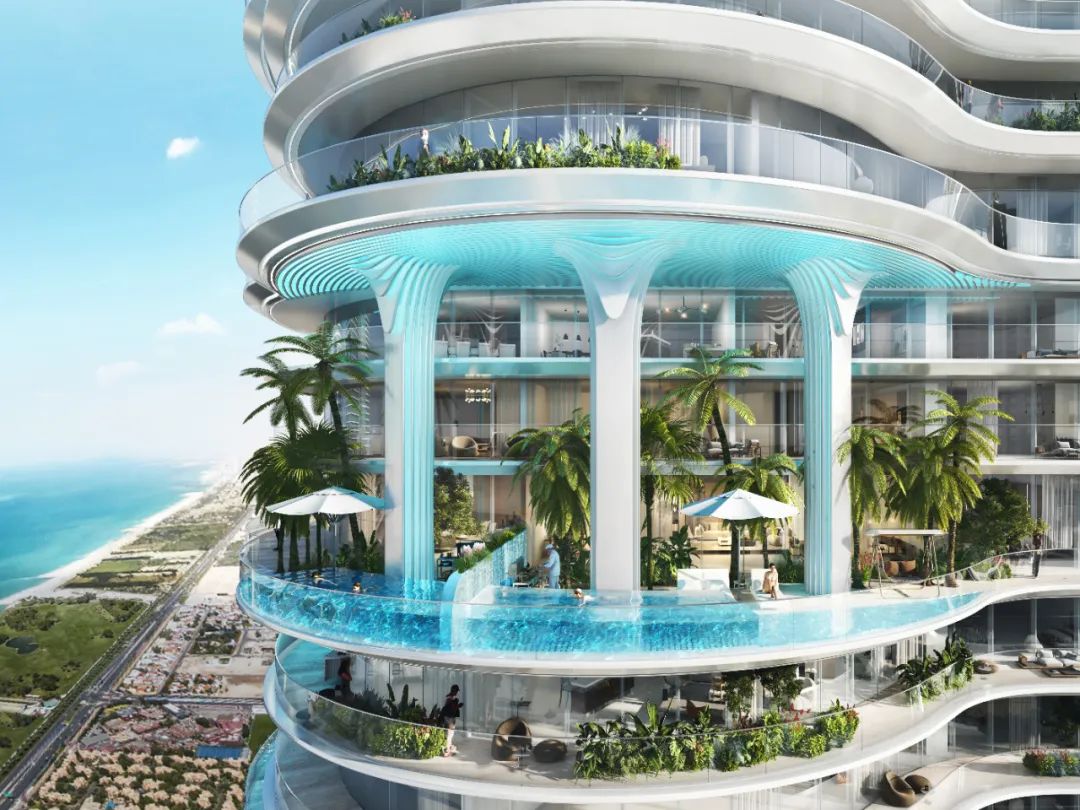 Gensler新作品：DAMAC CASA 迪拜垂直绿洲，重构城市奢华新境