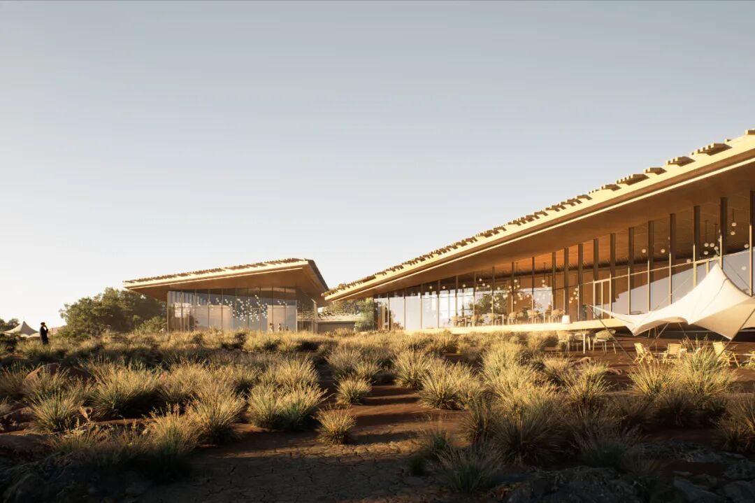 Aedas新作 | 绿洲界面：新疆罗布人村寨湖畔游客中心的视野重构