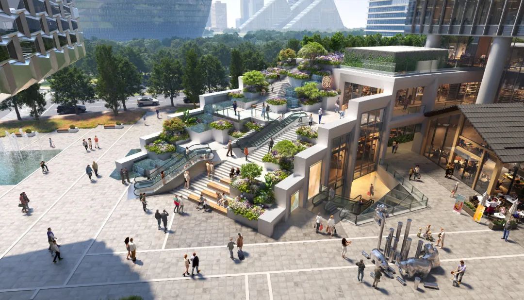 MVRDV 成都交子公园金融总部产业园动工，CBD内打造活力商业村落