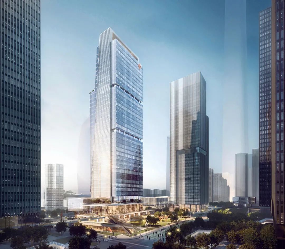 在建 | 武汉中信泰富滨江金融城，信泰中心E座200米超塔预计明年年中交付
