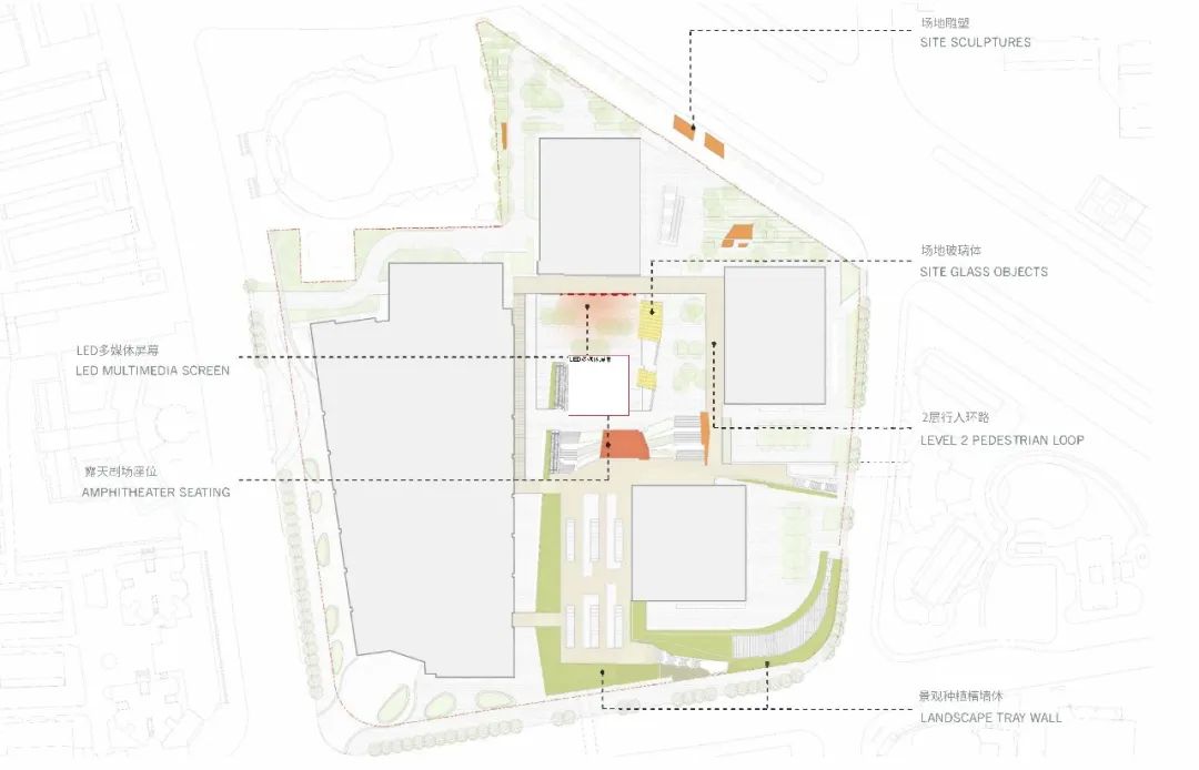 将浦东新区商业和交通配套无缝结合的公共目的地:上海浦东金融广场(上)