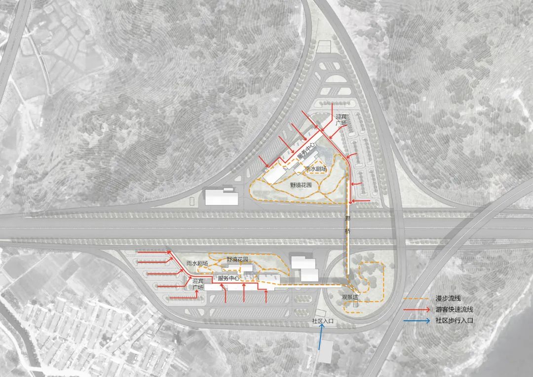 瞬间公园——甬台温高速公路改扩建工程院桥服务区设计方案