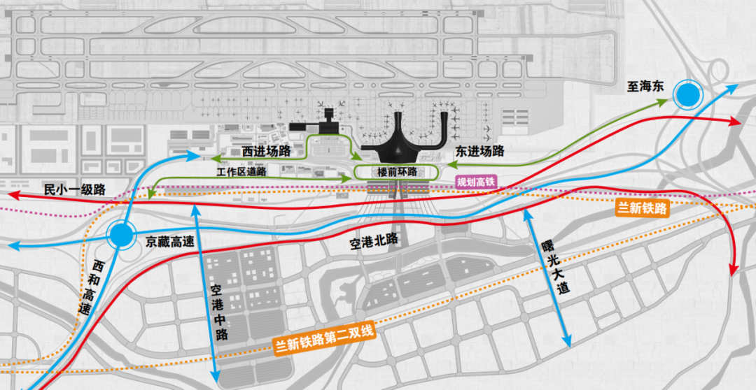 中华水塔 三江溯源 | 中建西北院主持设计的西宁曹家堡国际机场三期扩建工程T3航站楼及综合交通中心项目正式落成投运