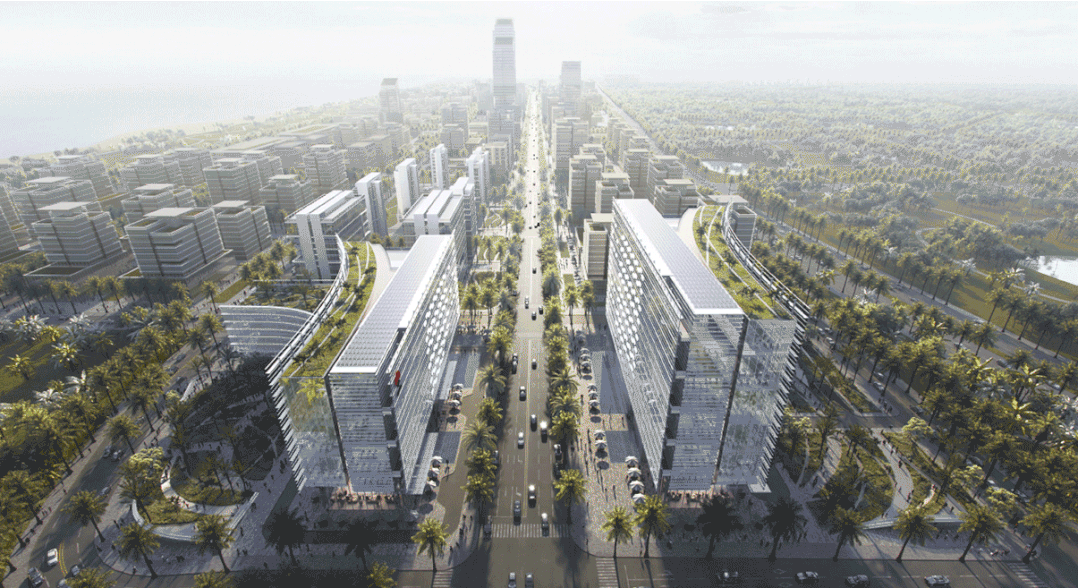 Aedas新作 | 海口江东新区生态新门户,Aedas中标陕煤国际产业中心项目