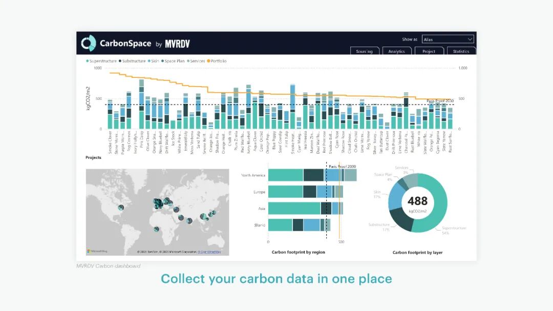 MVRDV 研发的 CarbonSpace 工具开放公测：辅助设计全过程降低碳排放