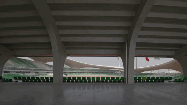 “消失的体育场”建成,马岩松/MAD全球最大覆土建筑群设计