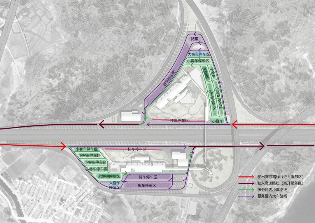 瞬间公园——甬台温高速公路改扩建工程院桥服务区设计方案