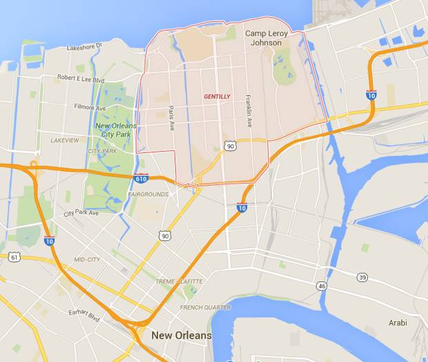 新奥尔良港地理位置图片