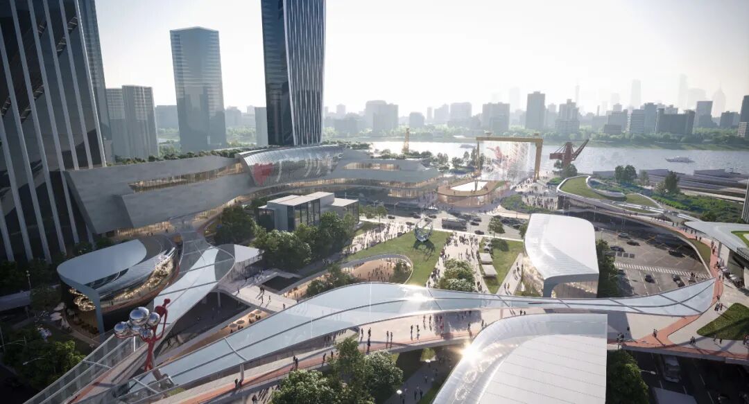 Aedas新作 | 广州滨江天地城市设计:珠江岸线工业滨水复兴