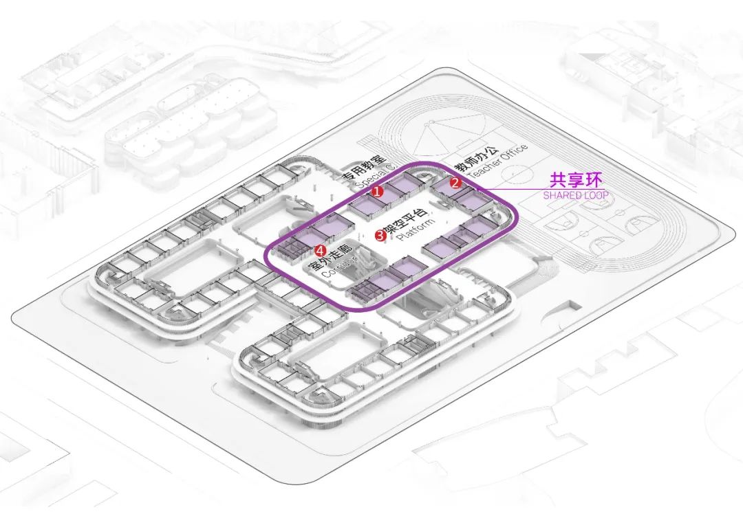 Aedas新作 | 深圳福田区红岭红树林校区，多环互联的绿色校园