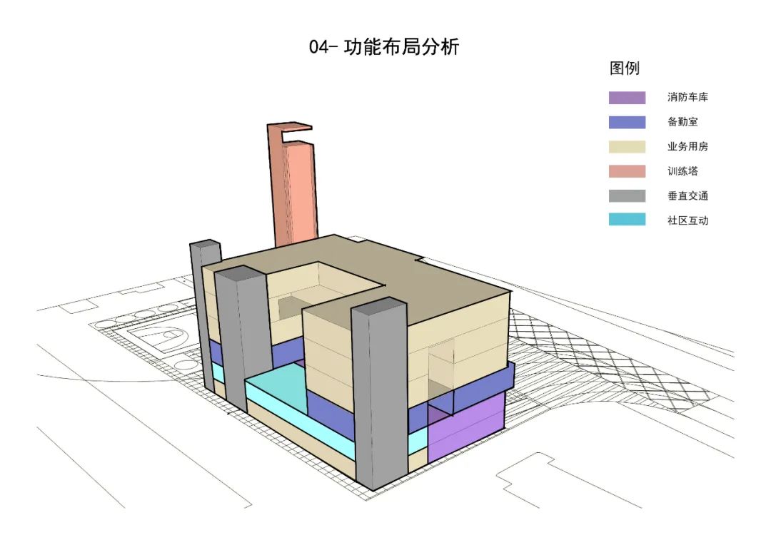 “内院式消防站”的布局，简洁现代的立面——深圳市公安消防支队松坪山消防站设计