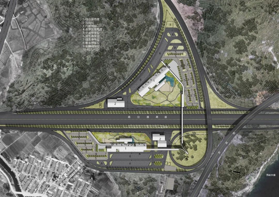 瞬间公园——甬台温高速公路改扩建工程院桥服务区设计方案