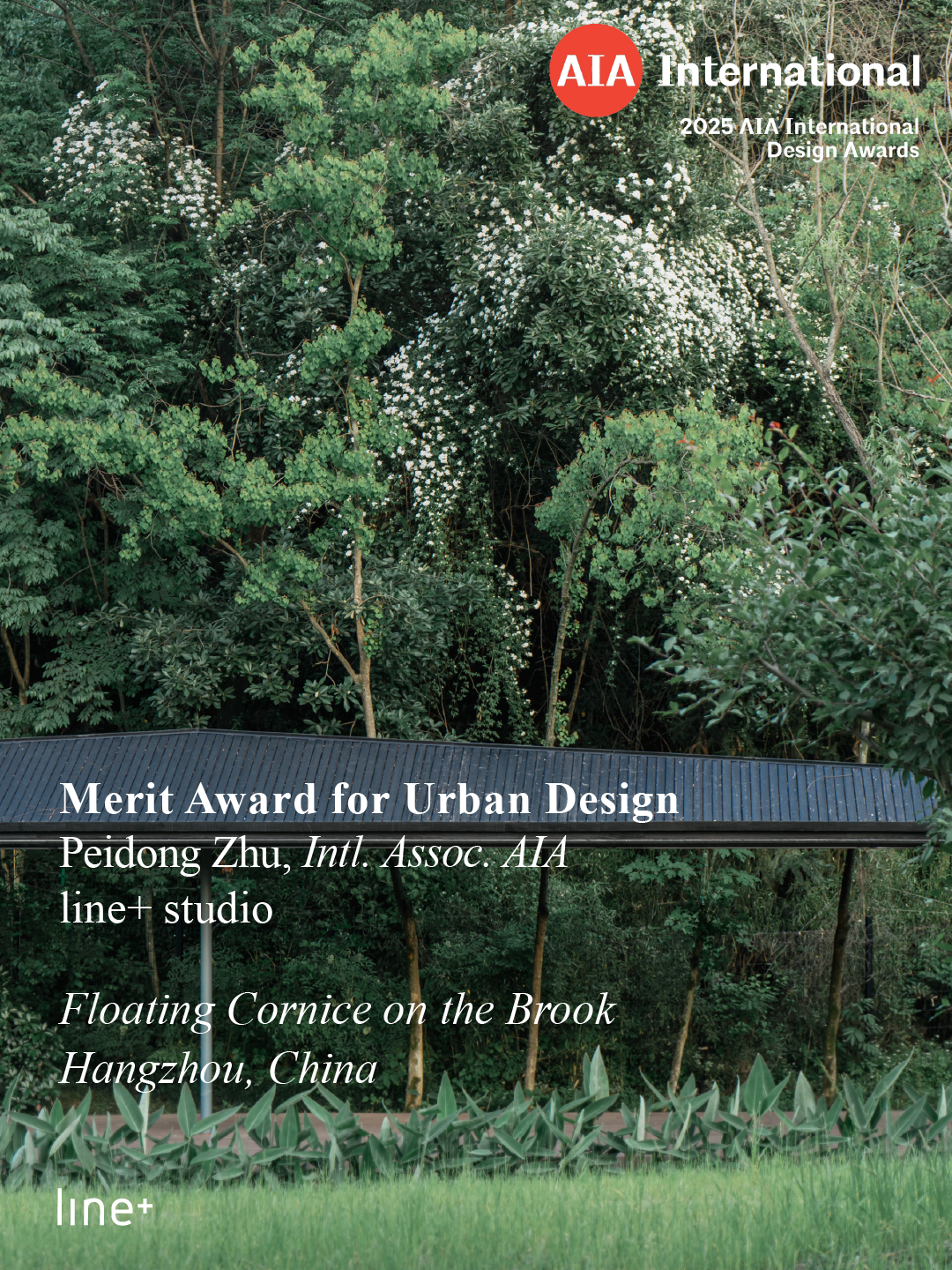 line+「溪上飞檐」荣获AIA国际设计奖 