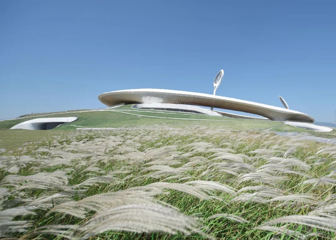 “消失的体育场”建成,马岩松/MAD全球最大覆土建筑群设计