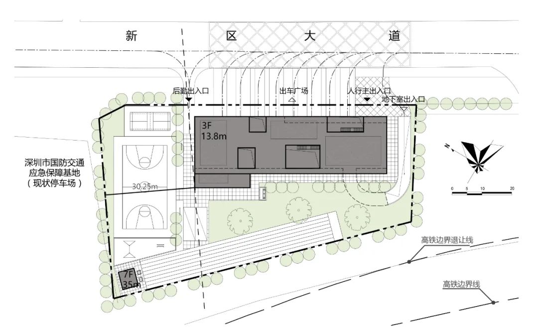 深圳市公安消防支队北站消防站设计/ Z&Z STUDIO