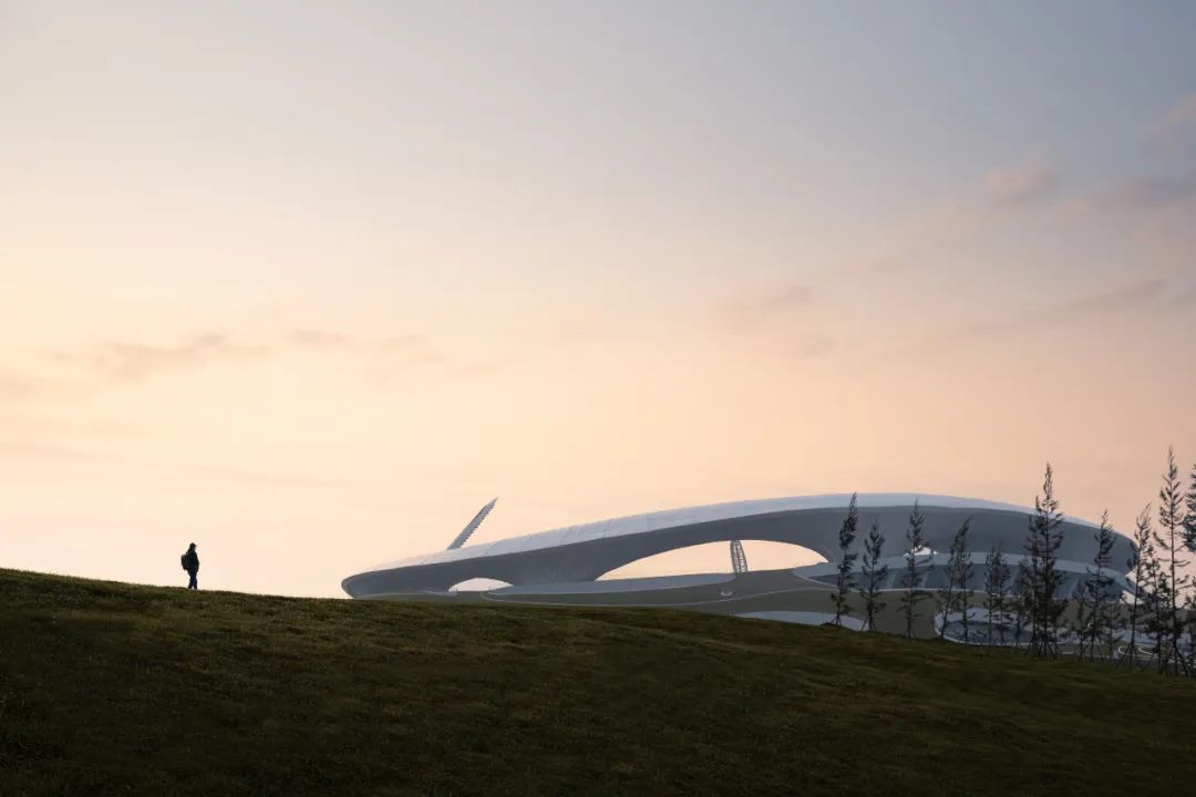 “消失的体育场”建成,马岩松/MAD全球最大覆土建筑群设计