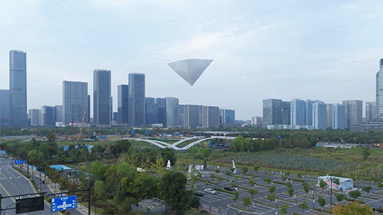 从「光之塔」到「云坐标」｜line+在杭州第三中心中轴线的城市媒介实验