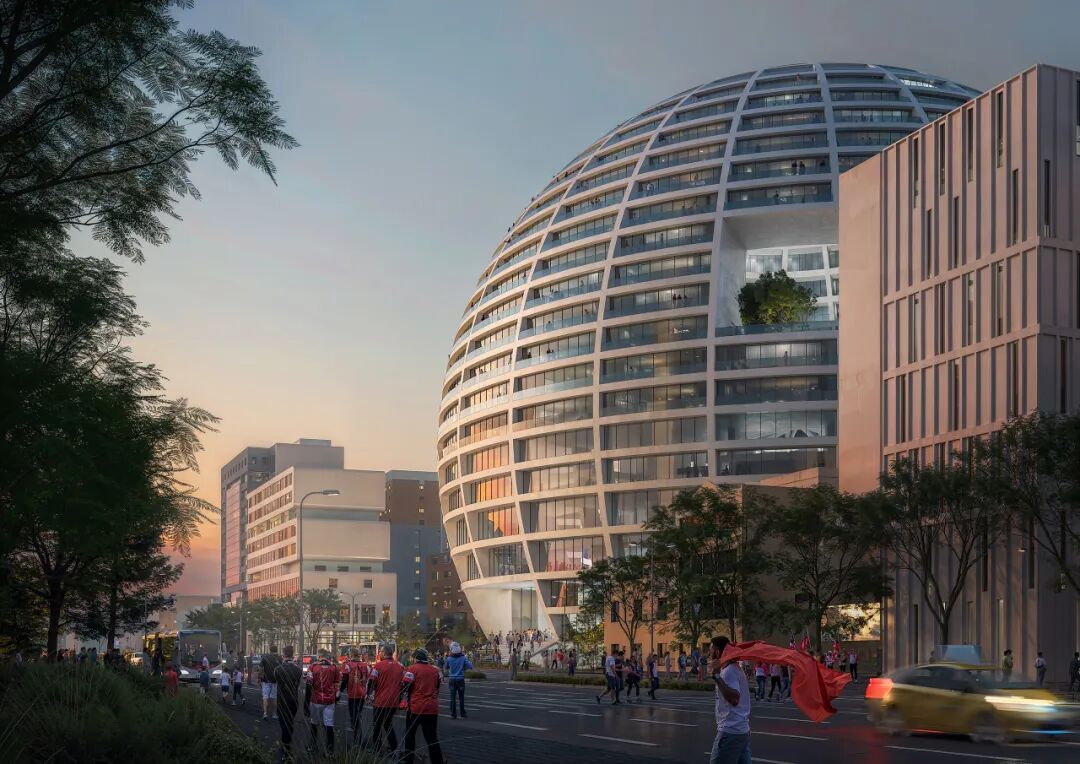 The Grand Ballroom | MVRDV 球形方案赢得地拉那体育综合体建筑设计竞赛