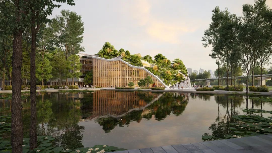 MVRDV 揭晓成都天府软件园二期建筑设计中标方案「绿脉」，打造150米高的垂直景观中庭