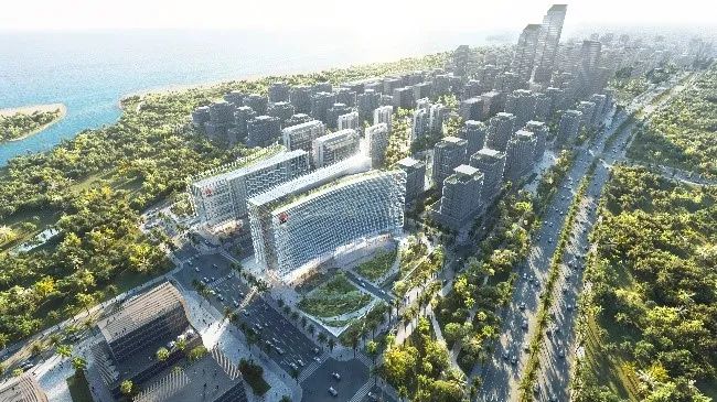 Aedas新作 | 海口江东新区生态新门户,Aedas中标陕煤国际产业中心项目
