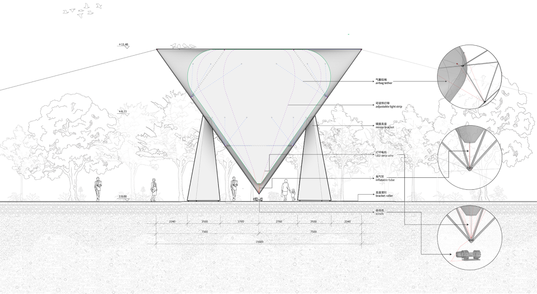 从「光之塔」到「云坐标」｜line+在杭州第三中心中轴线的城市媒介实验