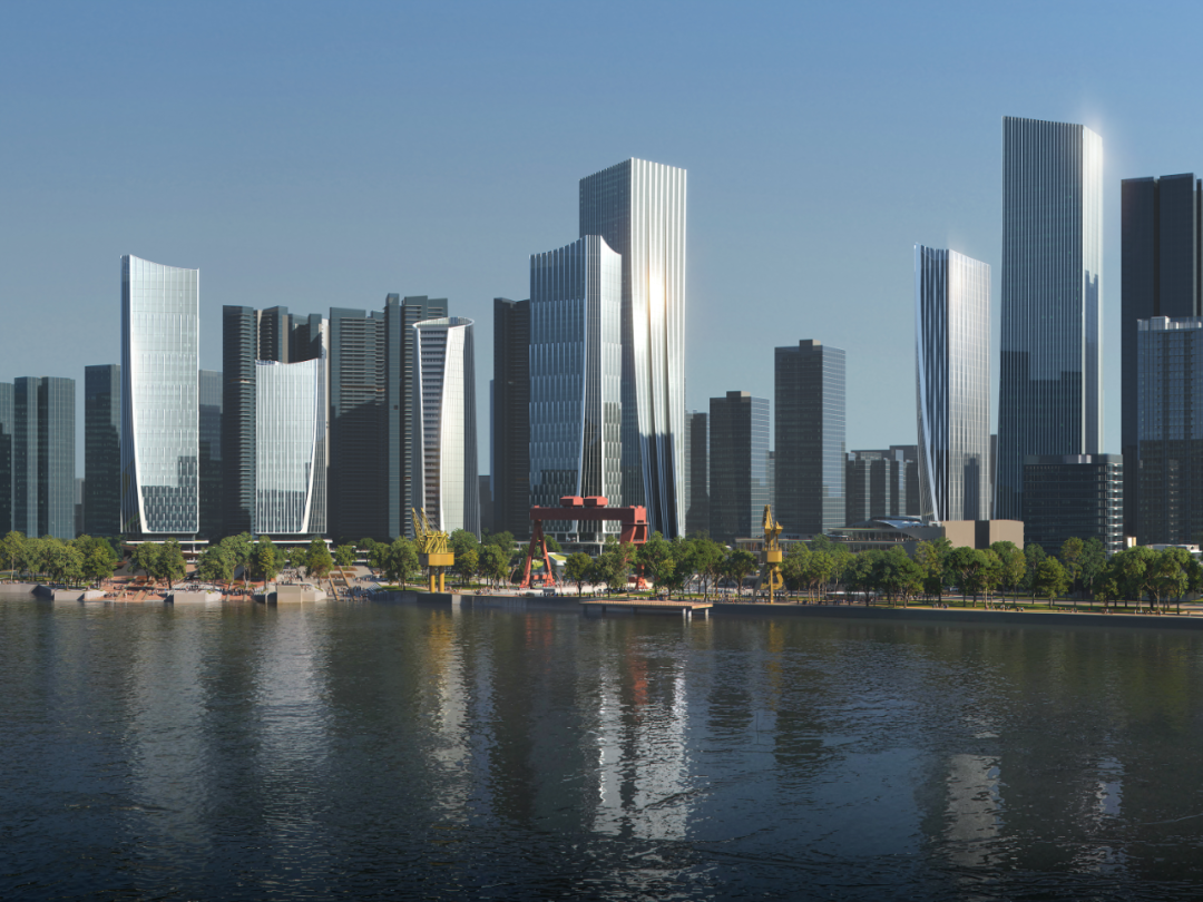Aedas新作 | 广州滨江天地城市设计:珠江岸线工业滨水复兴