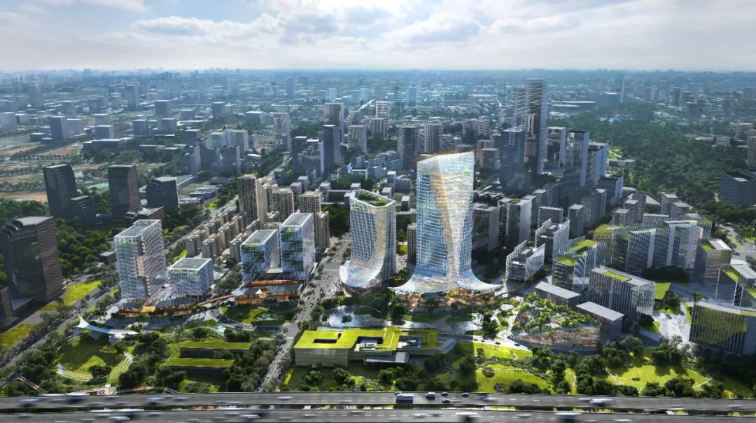 MVRDV 揭晓成都天府软件园二期建筑设计中标方案「绿脉」，打造150米高的垂直景观中庭