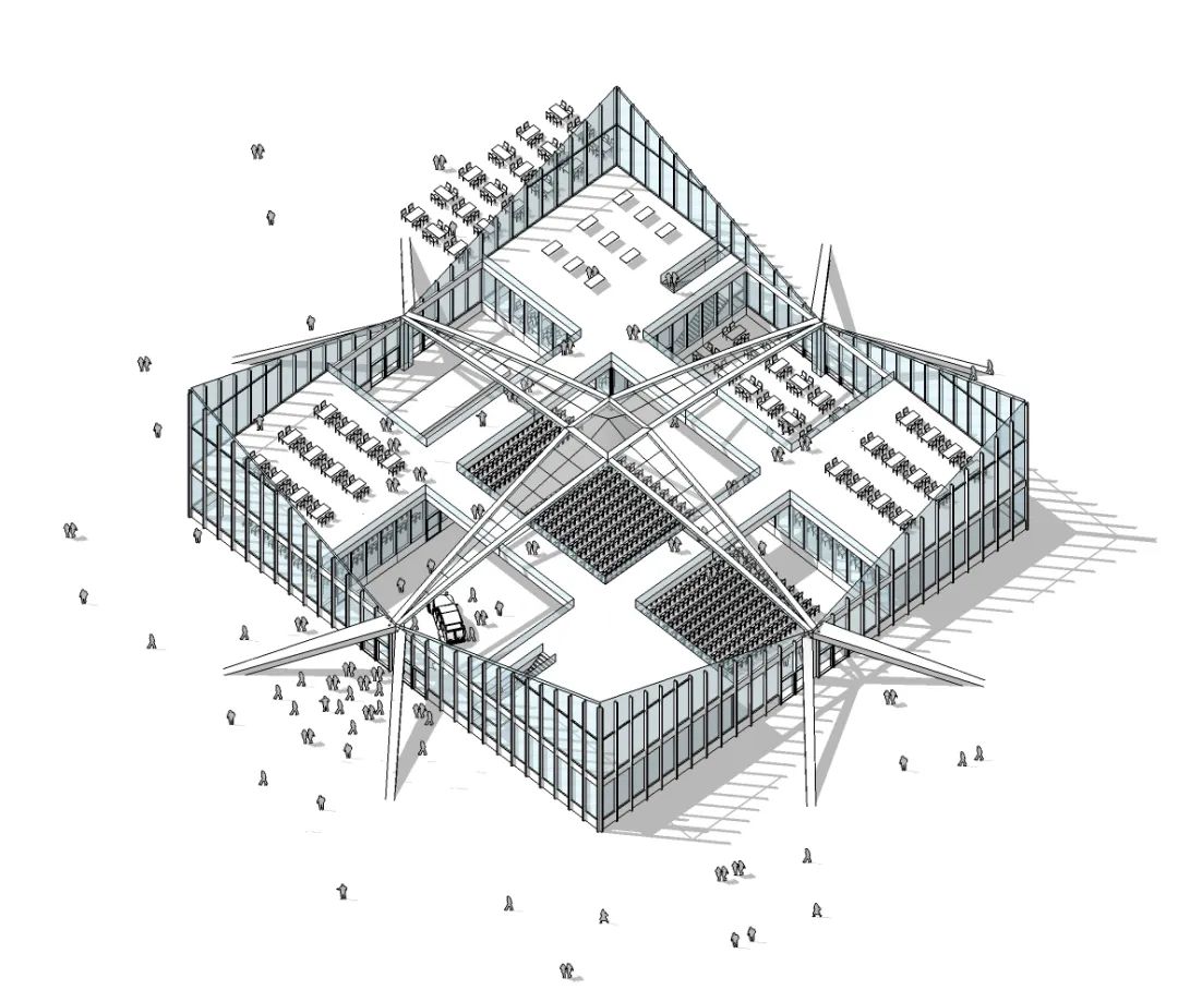 gmp改建系列 | 马格德堡双曲面壳体屋顶建筑：尊于原作的创新