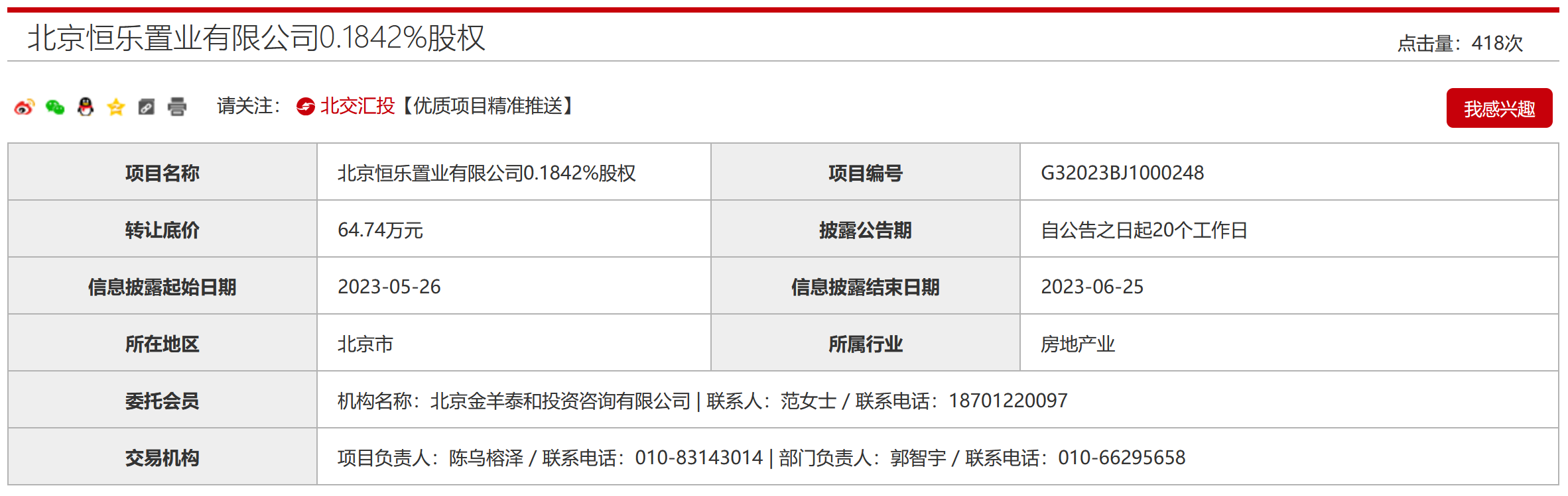 再次降价挂牌 中粮旗下北京、大连两项目公司转让