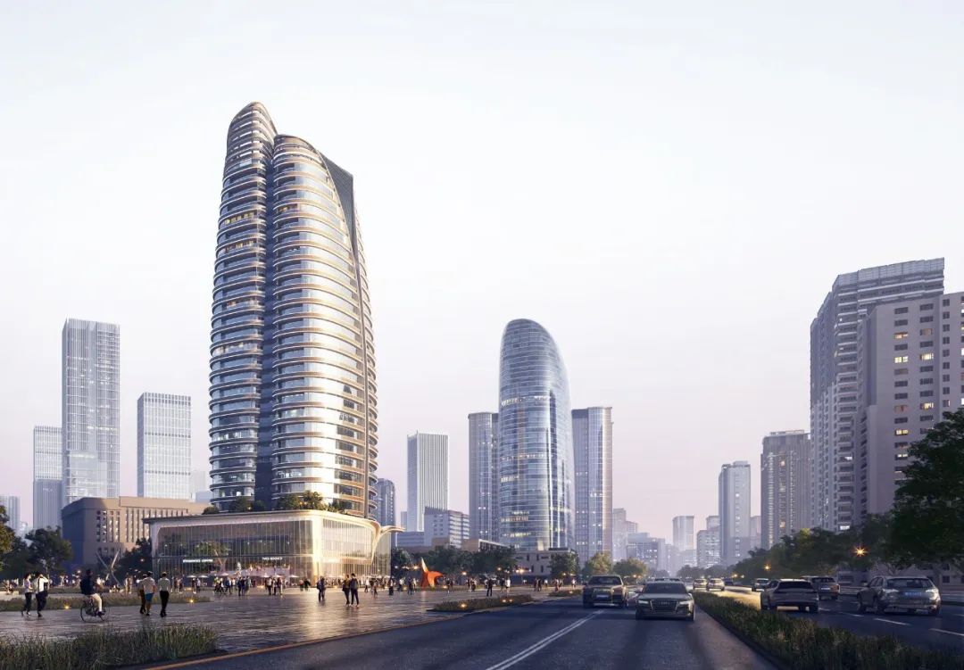 Aedas新作 | 桃园NFC环球经贸中心，山水赋形地标新生