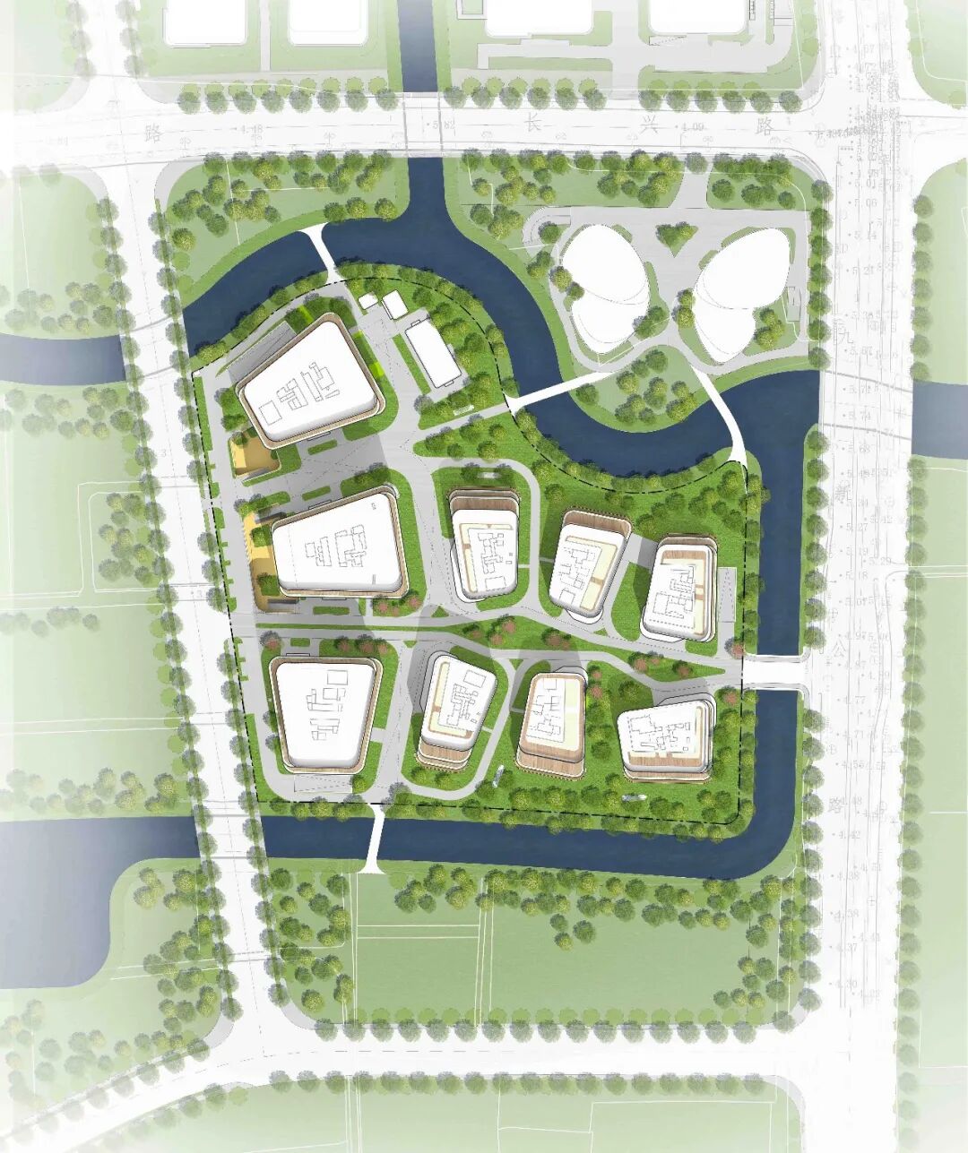 gmp新闻|长三角G60科创之眼二期结构封顶:城市设计逻辑下的空间落位