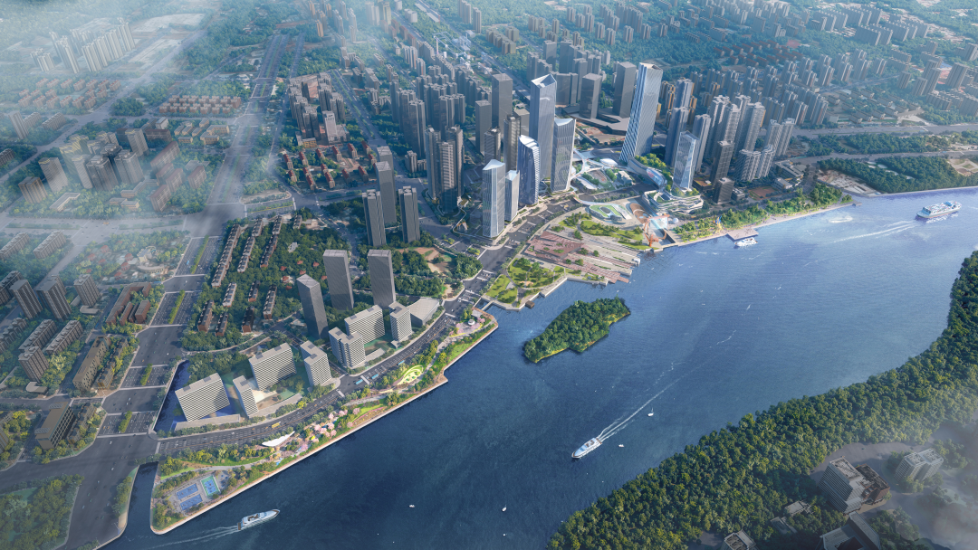 Aedas新作 | 广州滨江天地城市设计:珠江岸线工业滨水复兴