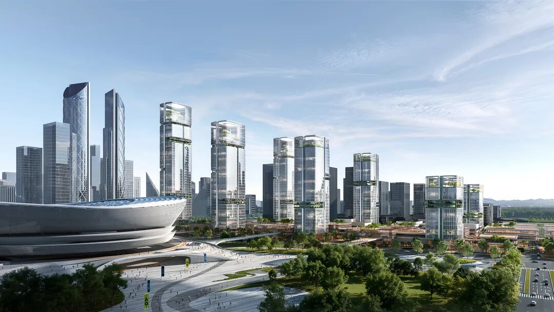 新作 | 杭州银泰中心设计概念发布，10 Design 点亮杭州科创中轴活力新地标