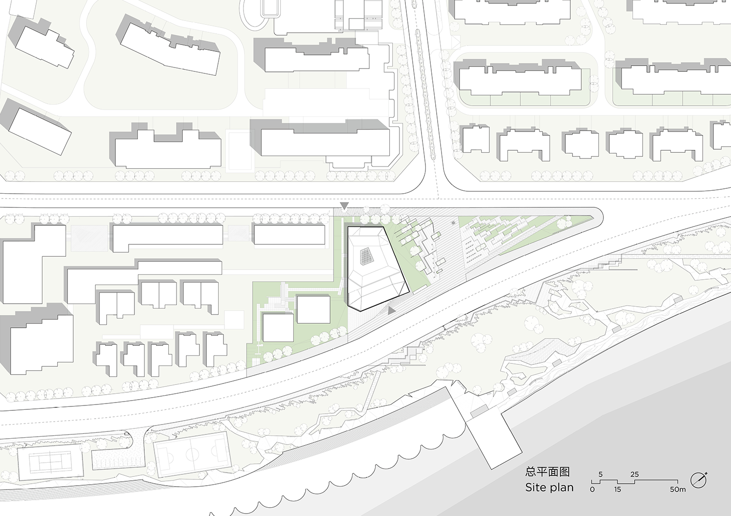 line+新作「石棱镜」，叠石望海，激活大连凌水湾滨海地景