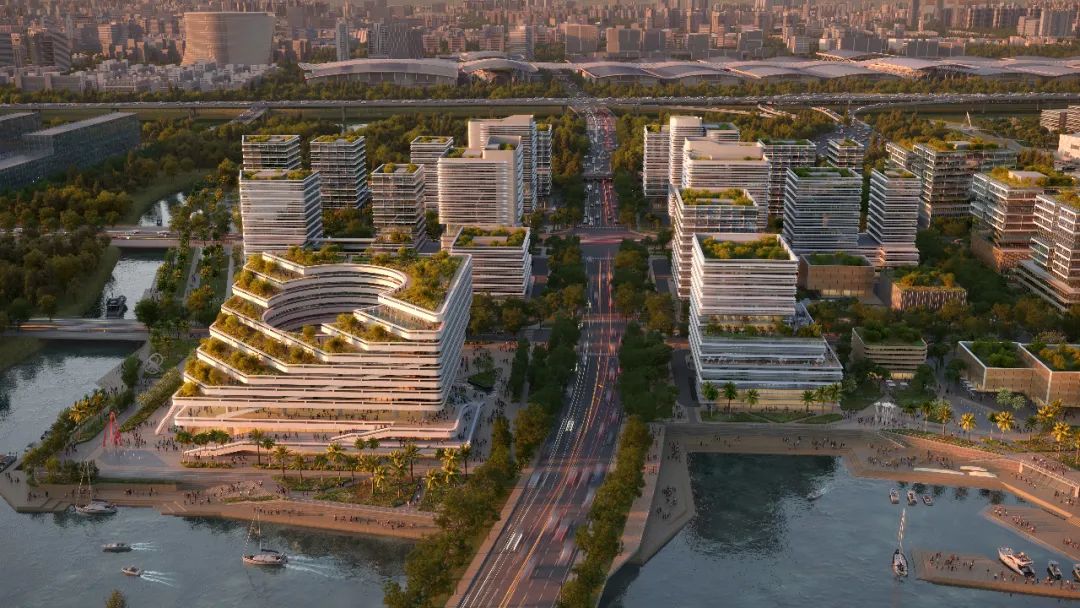 gmp新闻 | gmp在深圳中欧蓝色产业园城市设计及启动区建筑概念设计国际竞赛中获得第一名