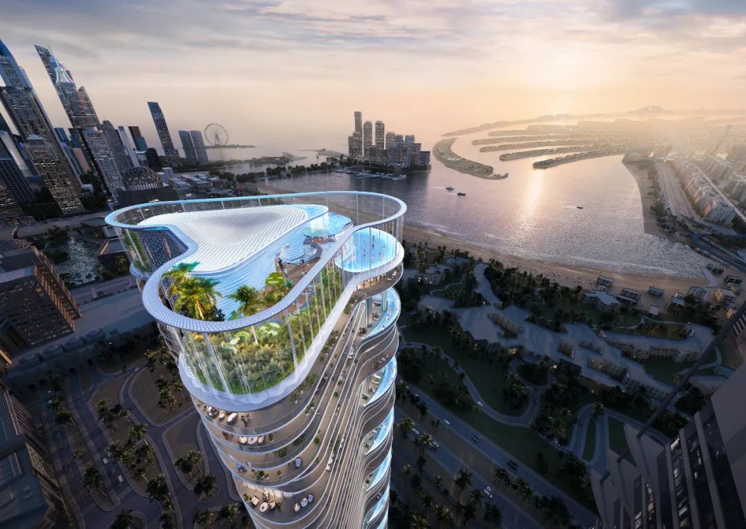 Gensler新作品：DAMAC CASA 迪拜垂直绿洲，重构城市奢华新境