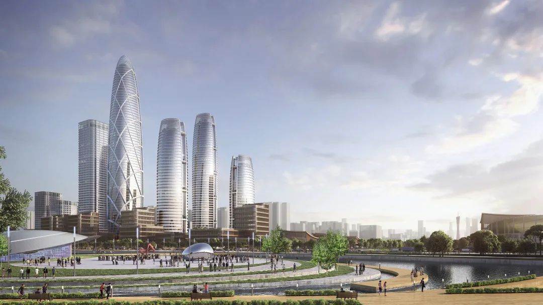 投票为som的广州海珠创新湾沥滘核心区城市设计打call