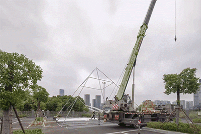 从「光之塔」到「云坐标」｜line+在杭州第三中心中轴线的城市媒介实验