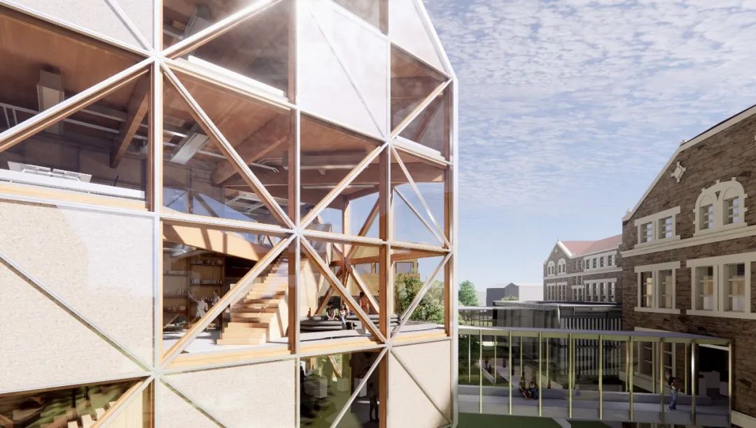 BIG与堪萨斯大学建筑与设计学院联手打造大型木建筑“MAKERS’ KUbe”