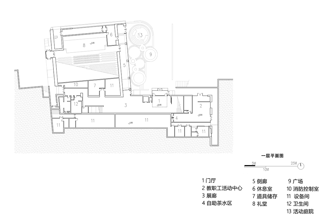 深圳华汇新作：洛扎县中学多功能艺术中心，光之峡谷