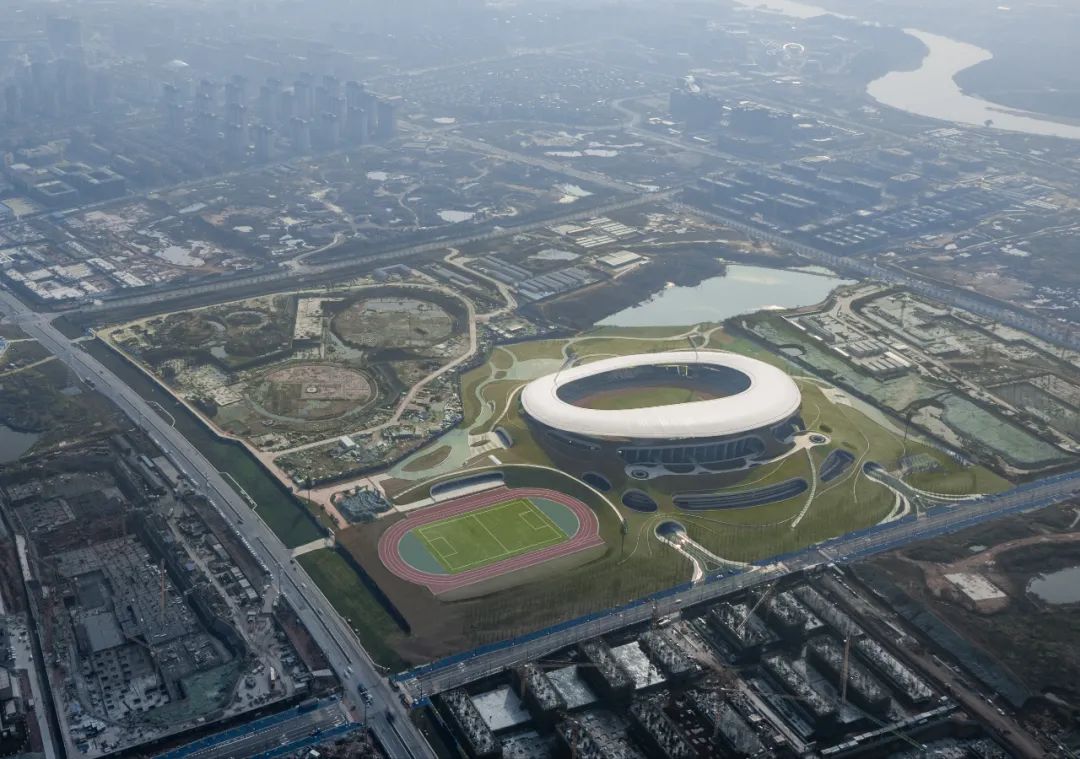 “消失的体育场”建成,马岩松/MAD全球最大覆土建筑群设计