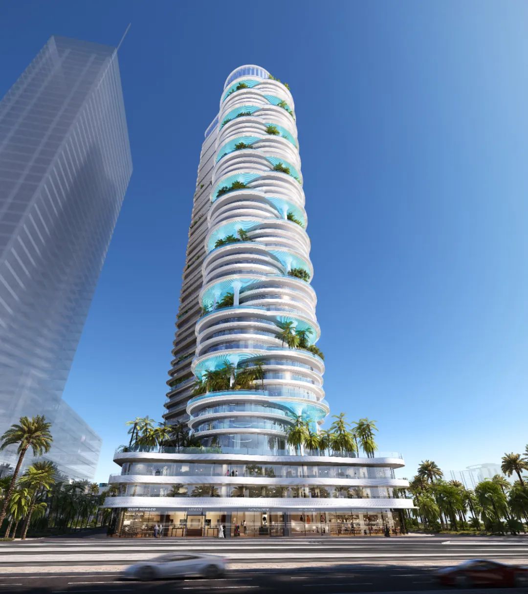 Gensler新作品：DAMAC CASA 迪拜垂直绿洲，重构城市奢华新境