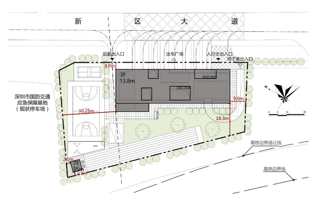 深圳市公安消防支队北站消防站设计/ Z&Z STUDIO