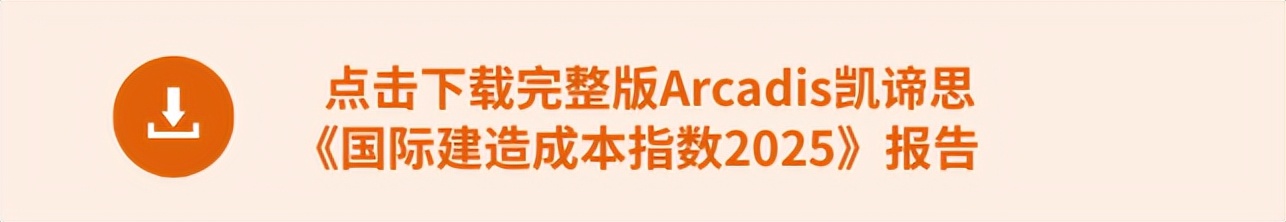 Arcadis凯谛思发布《国际建造成本指数2025》，揭秘全球主要城市建造成本变化。