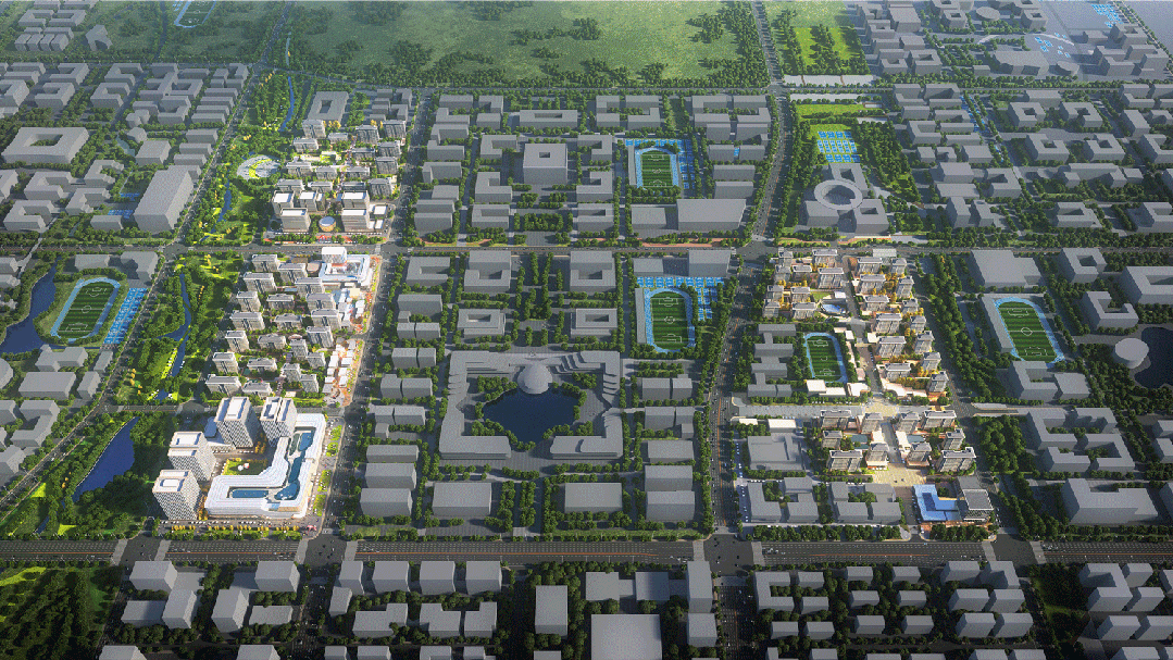 Aedas新作 | 雄安大学城项目一期：东西两翼，树立校城融合