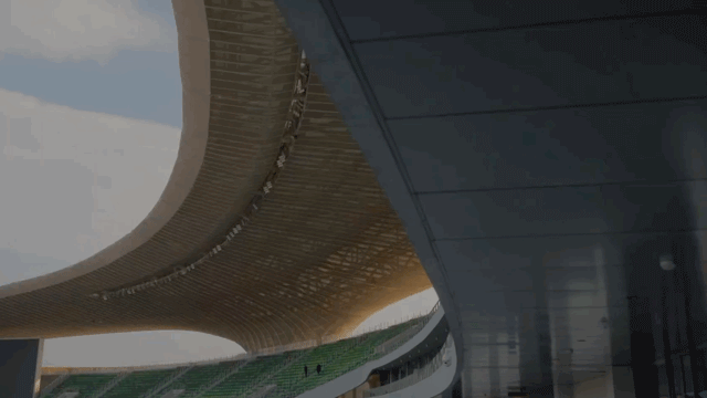 “消失的体育场”建成,马岩松/MAD全球最大覆土建筑群设计