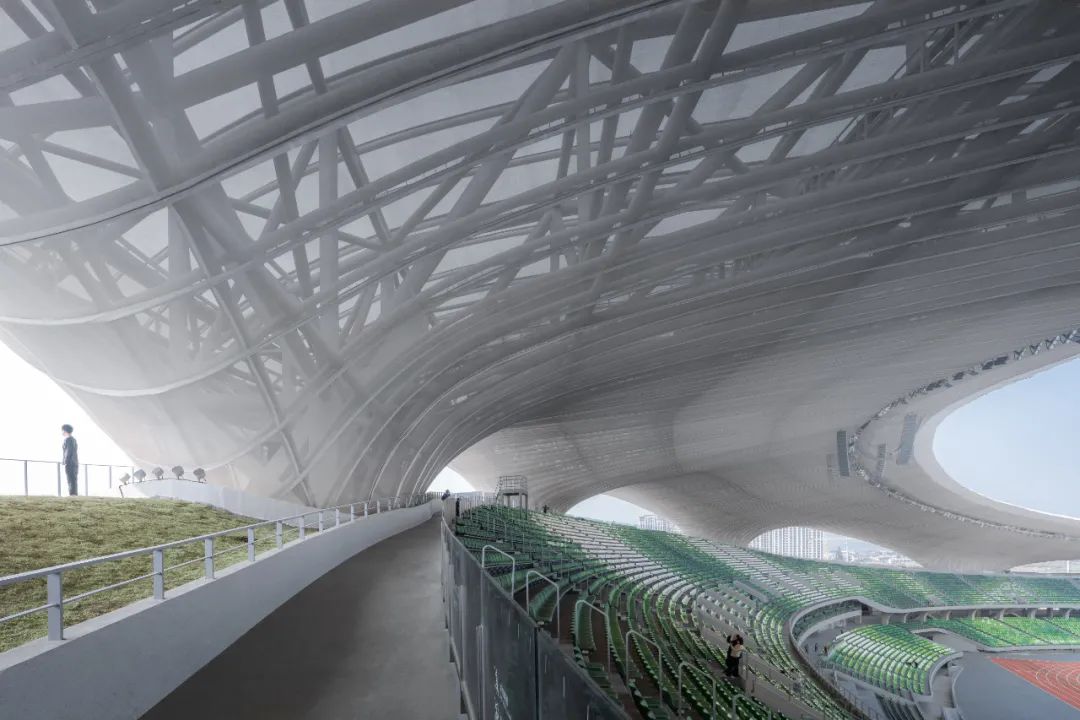 “消失的体育场”建成,马岩松/MAD全球最大覆土建筑群设计