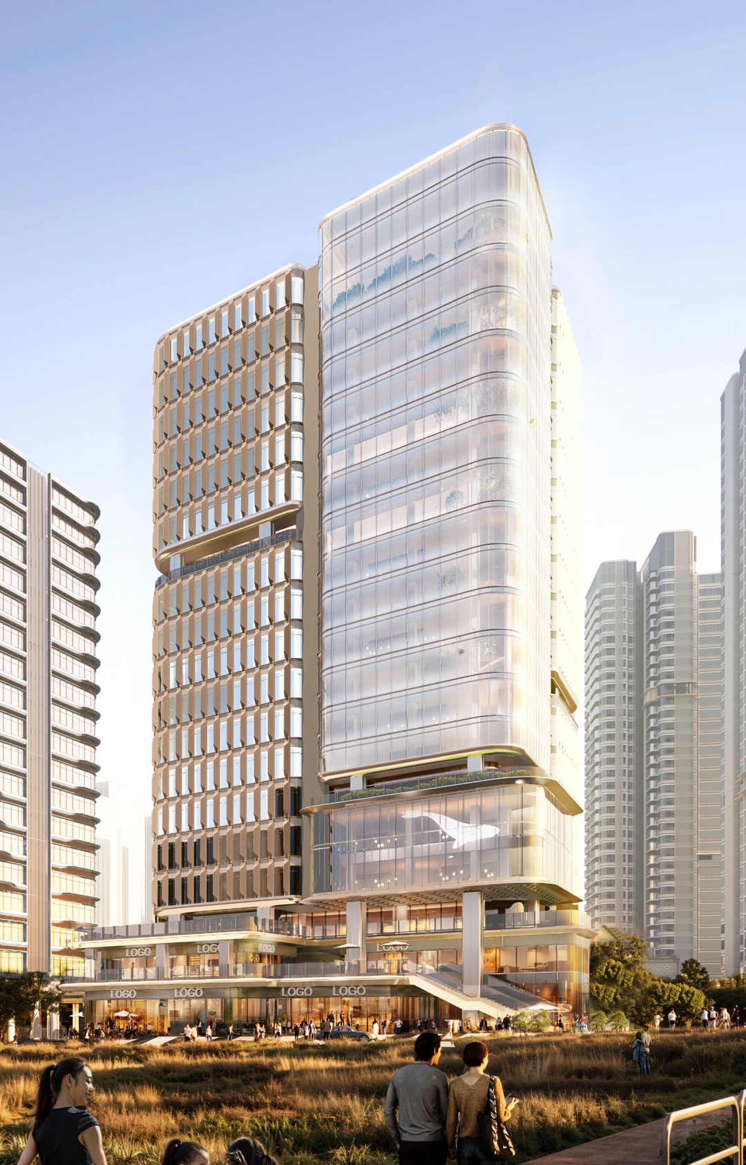 Aedas新作 | 基于岭南地域气候进行适应性设计：深圳前海公园式办公项目